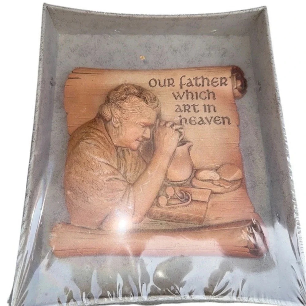 Vintage Miller Studio Giving Thanks Our Father which art in heaven Prayer Wall